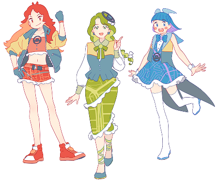 マルミキャラ３人