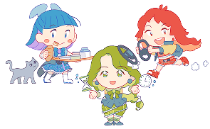 マルミキャラ３人
