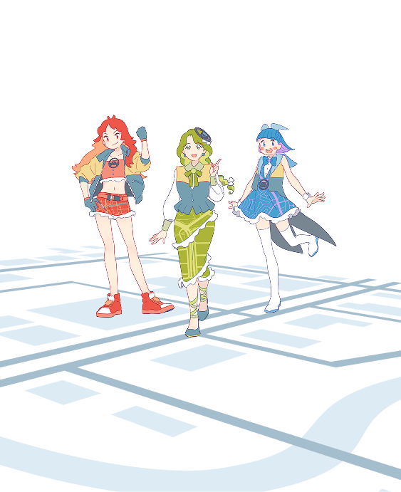 マルミキャラ3人